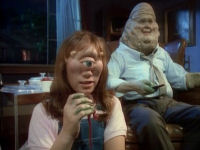 Monsters opening Dad and Daughter