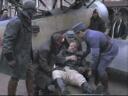 But he survives with a few injuries.